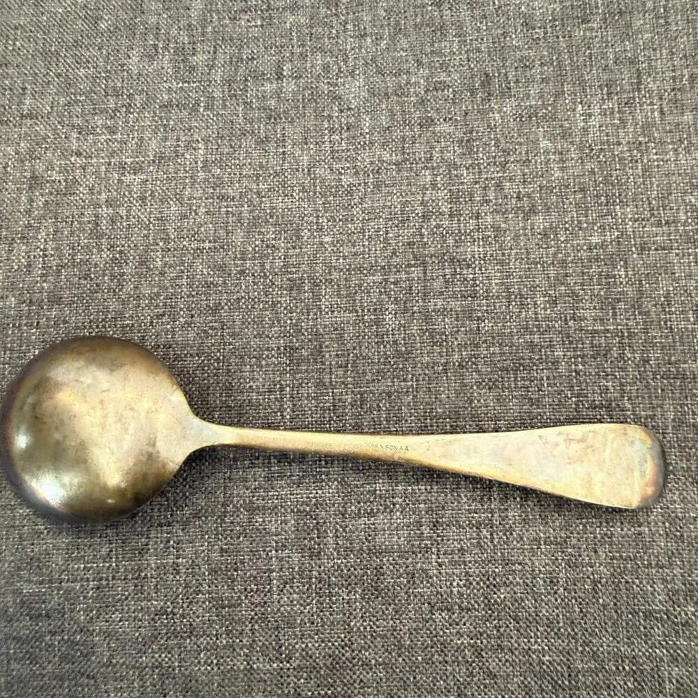 Vintage Wm. Rogers & Son AA Silverplate Flatware Soup Service Spoon